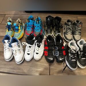 Nike Kids' Black, Red, and White Sneakers